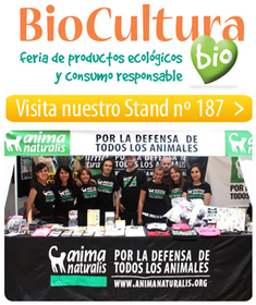 ¡AnimaNaturalis en la 4ª Feria BioCultura de Valencia!