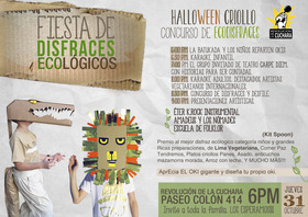 AnimaNaturalis te invita a participar en Halloween Criollo y Fiesta de Disfraces Ecológicos