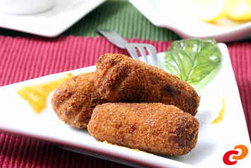 Croquetas de pollo veganas 