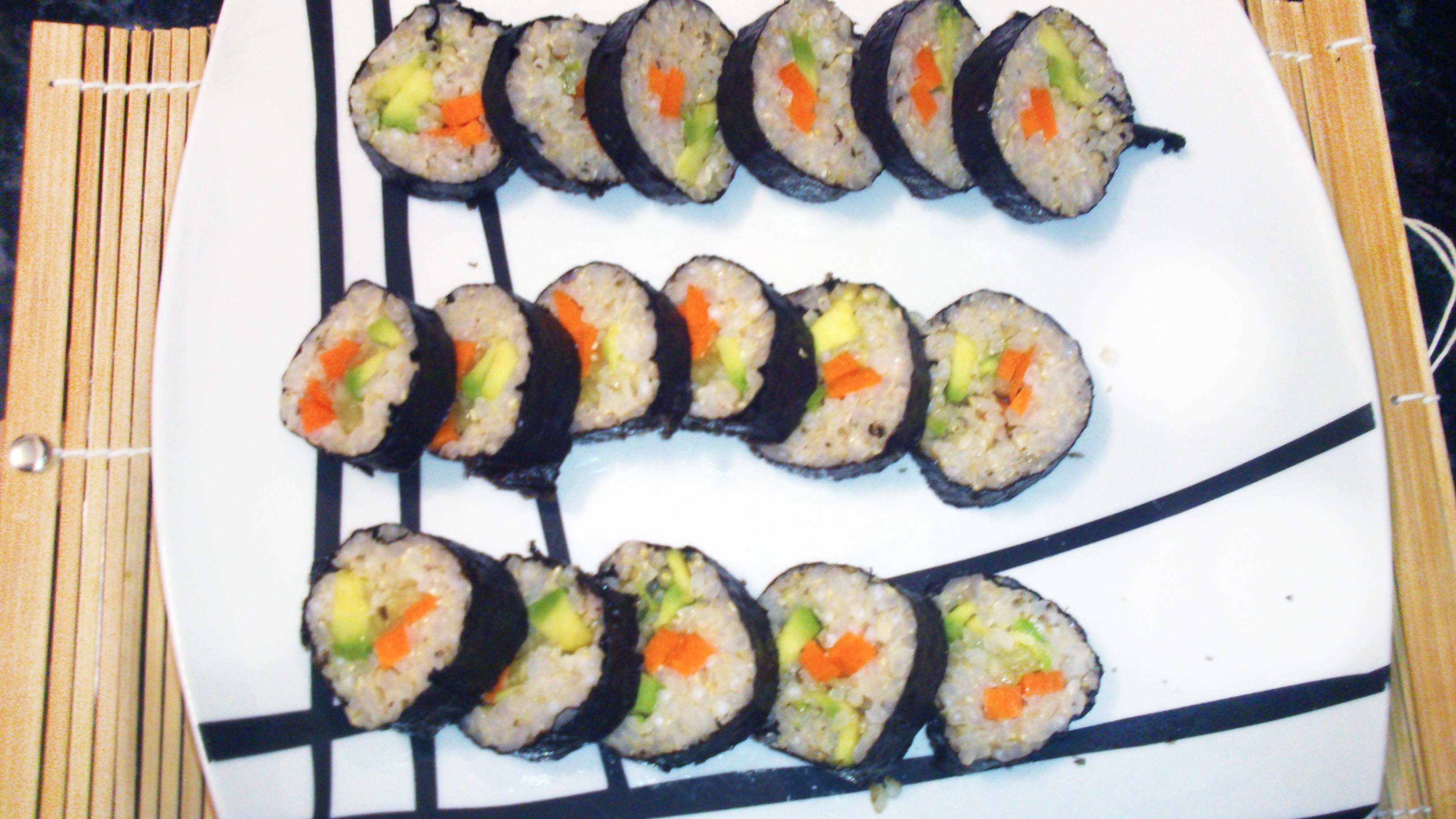 Sushi vegano 