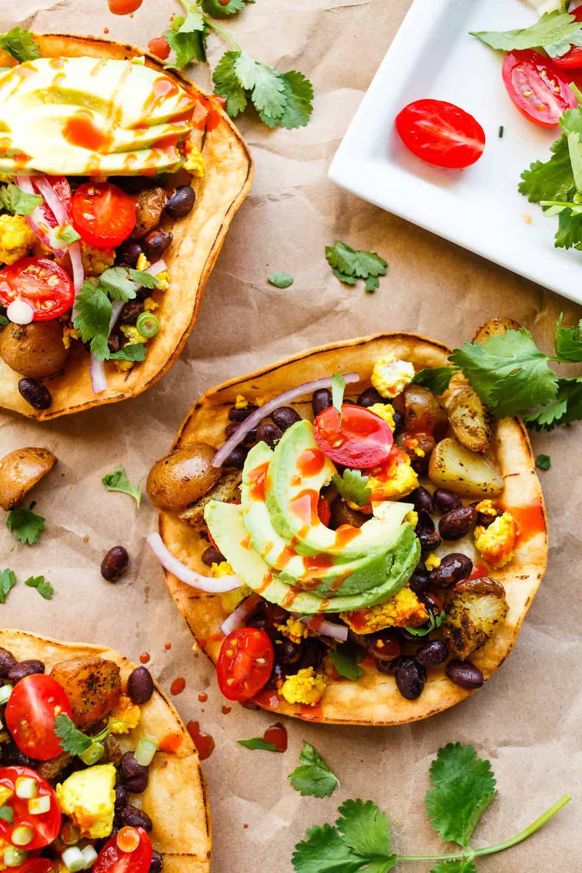 Tostadas veganas para desayunar 