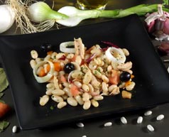 Ensalada de judías blancas con salvia