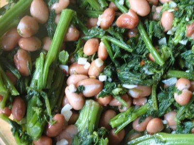 Verduras y frijoles 