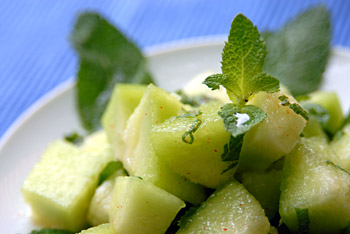 Ensalada de melón y menta