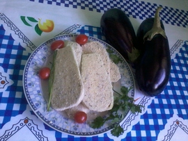 Milanesas de berenjenas rellenas