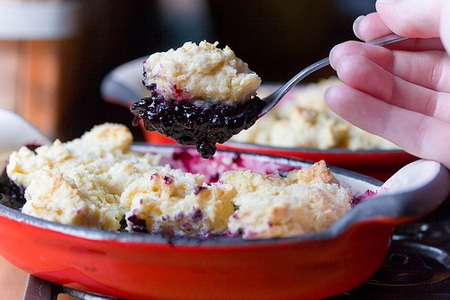 Postre de arándanos