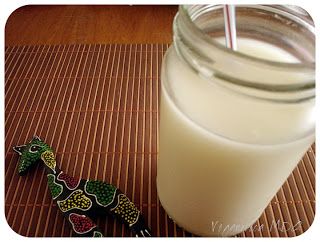 Leche de avena y castañas de cajú