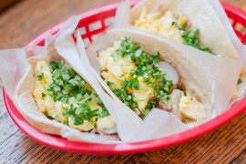 Desayuno de tacos al estilo Austin