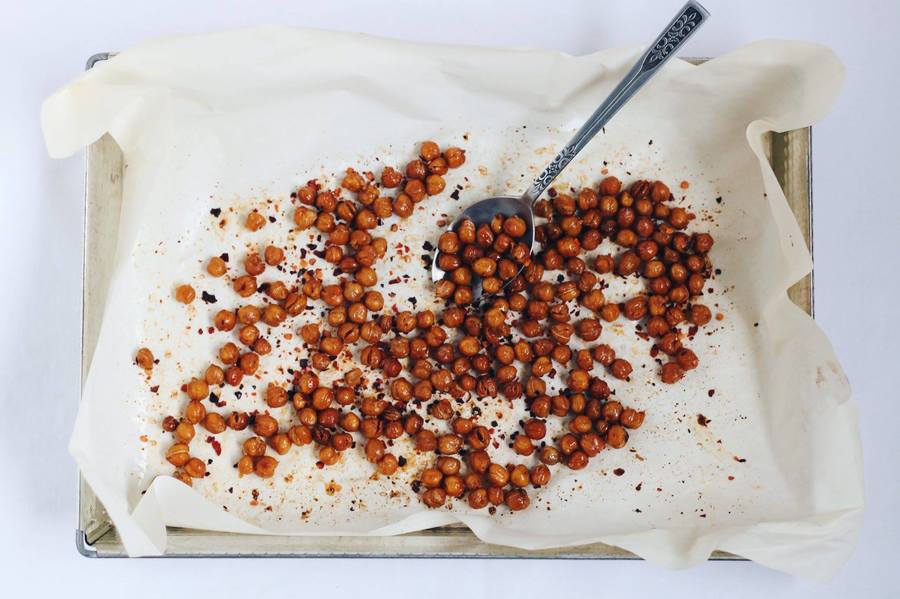 Snacks de garbanzos y chile