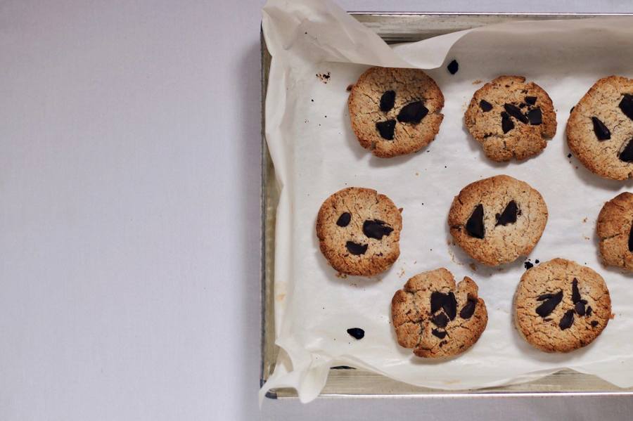 Cookies de almendras y chocolate