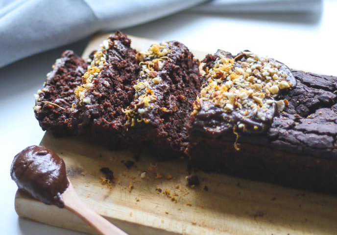 Budín de chocolate y avena