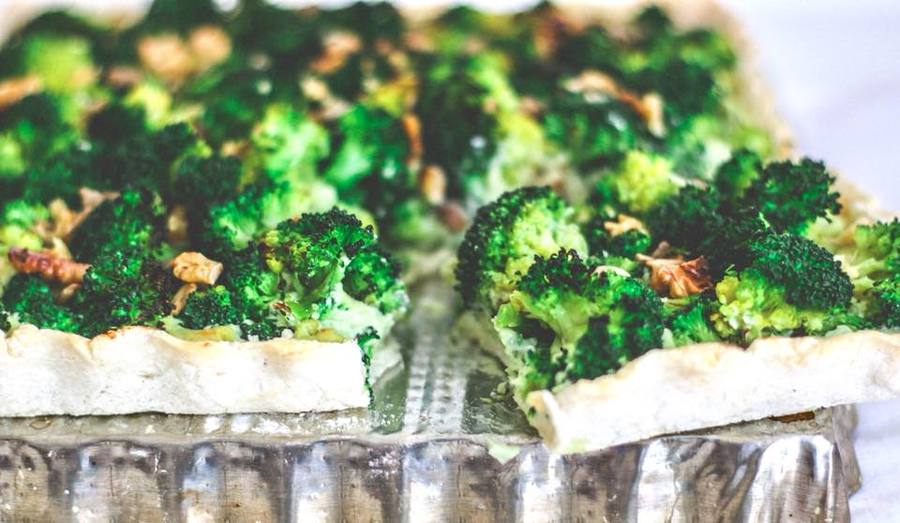 Tarta cremosa de brócoli  Sin Gluten 