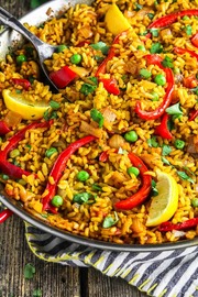 Paella vegetariana