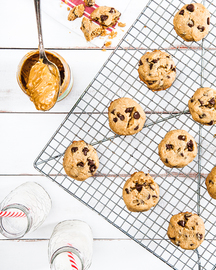 Galletas de chocolate con mantequilla de maní